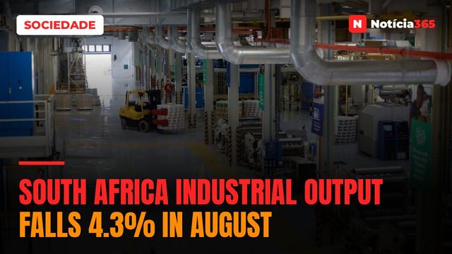 South Africa Industrial Output Falls 4.3% in August
