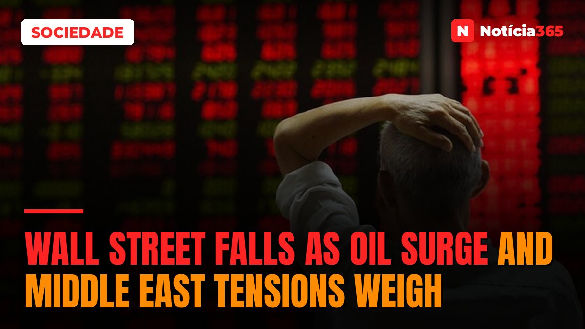 Wall Street Falls as Oil Surge and Middle East Tensions Weigh