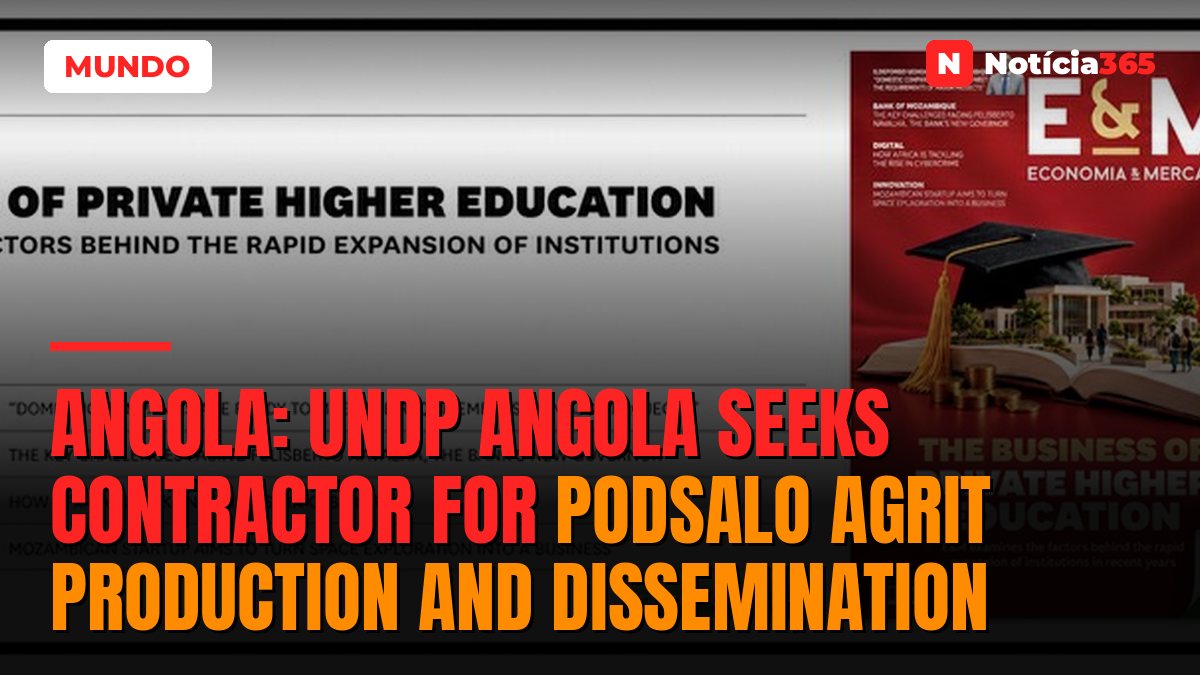 Angola: UNDP Angola Seeks Contractor For PodSalo AgriT Production And Dissemination