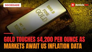 Gold Touches $4,200 Per Ounce as Markets Await US Inflation Data