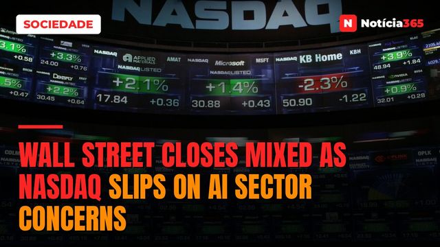 Wall Street Closes Mixed as Nasdaq Slips on AI Sector Concerns