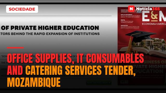 Office Supplies, IT Consumables And Catering Services Tender, Mozambique