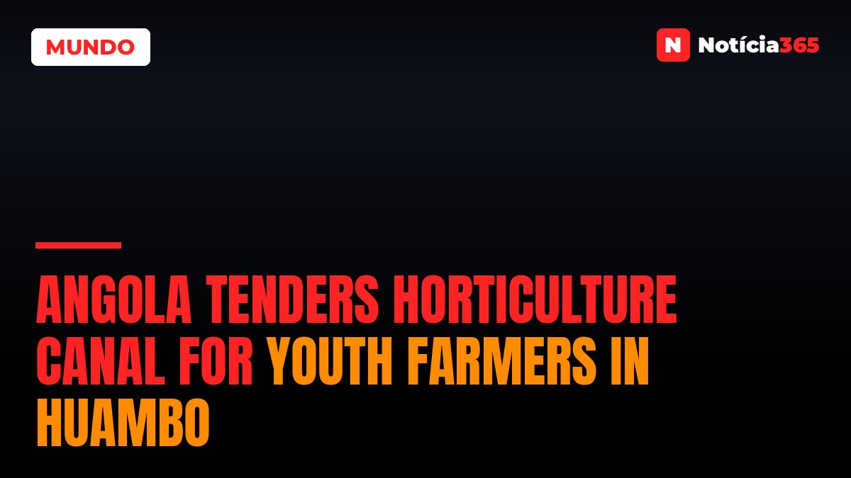 Angola Tenders Horticulture Canal for Youth Farmers in Huambo