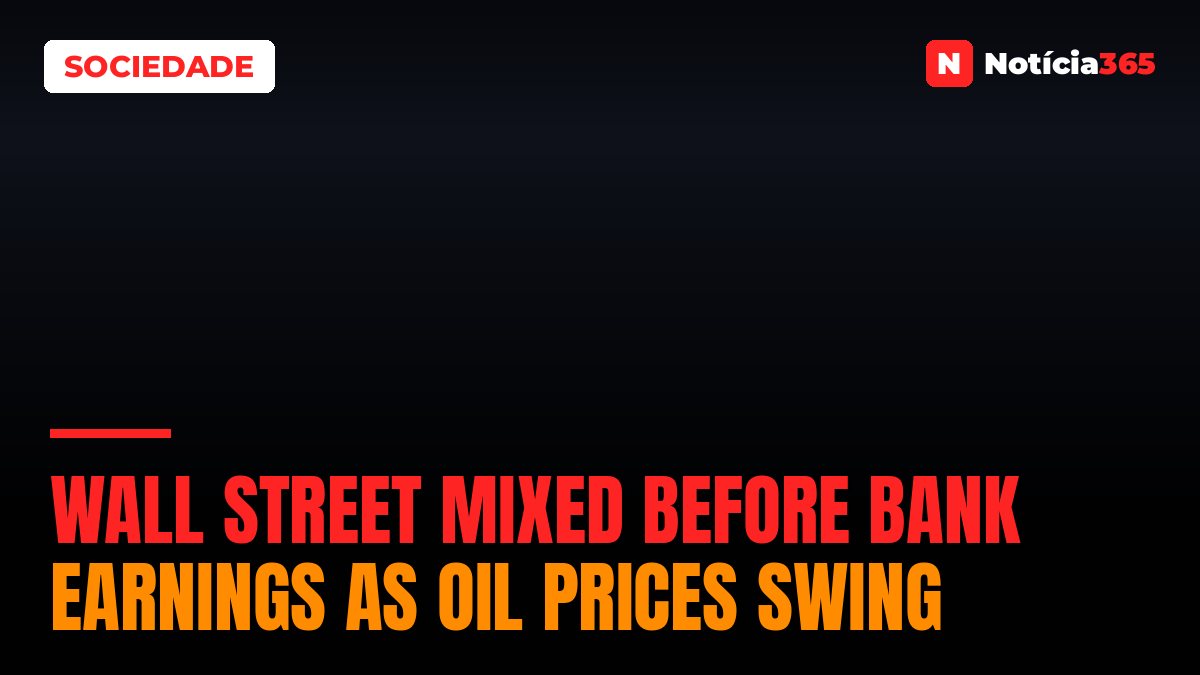 Wall Street Mixed Before Bank Earnings as Oil Prices Swing