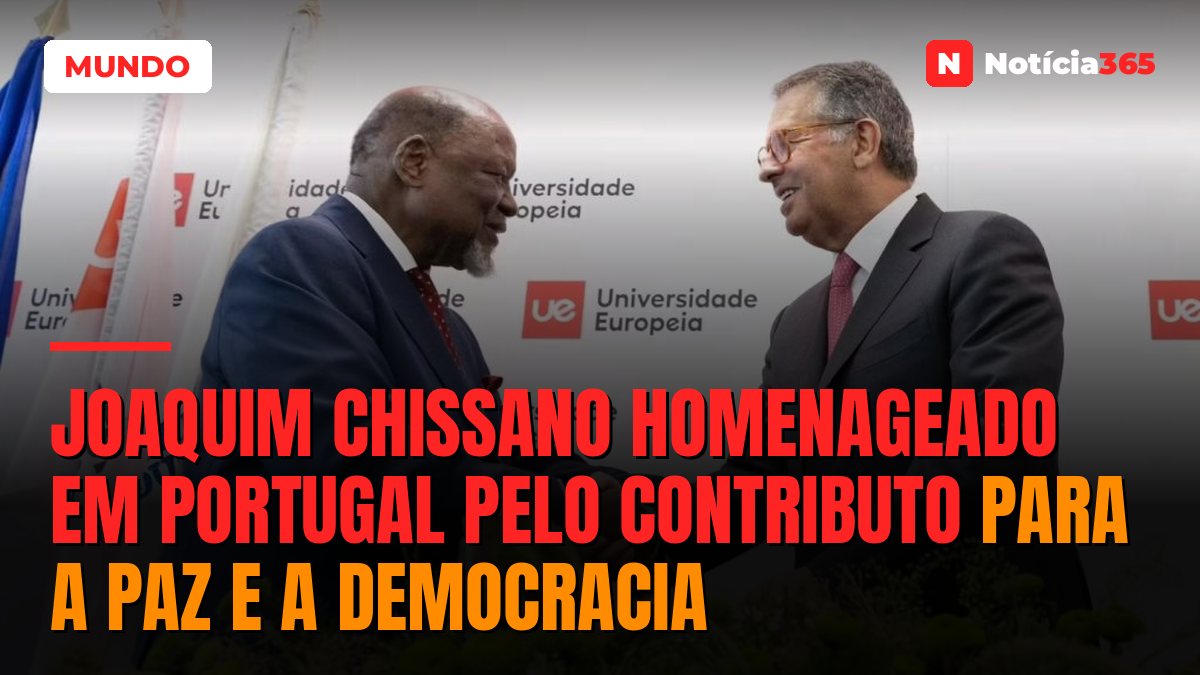 Joaquim Chissano homenageado em Portugal pelo contributo para a paz e a democracia