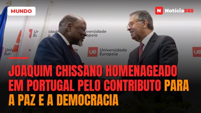 Joaquim Chissano homenageado em Portugal pelo contributo para a paz e a democracia