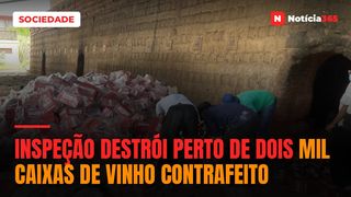Inspeção destrói perto de dois mil caixas de vinho contrafeito