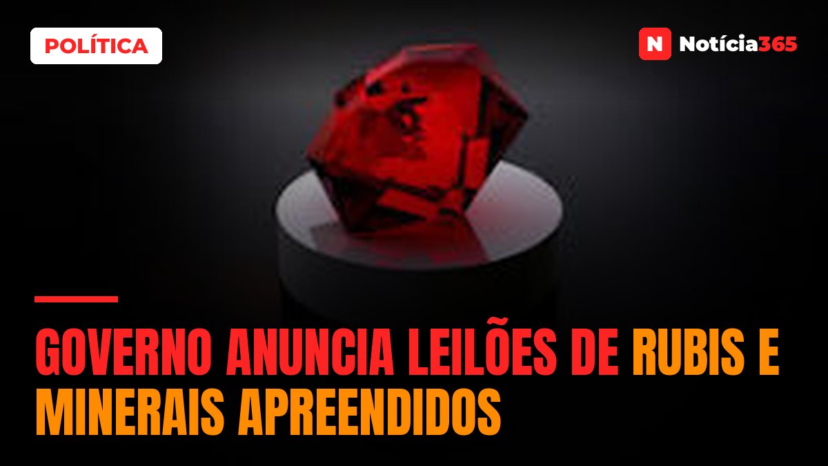 Governo anuncia leilões de rubis e minerais apreendidos