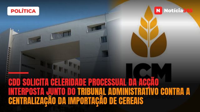 CDD solicita celeridade processual da acção interposta junto do Tribunal Administrativo contra a centralização da importação de cereais