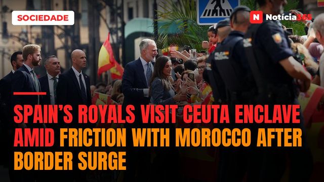 Spain’s royals visit Ceuta enclave amid friction with Morocco after border surge
