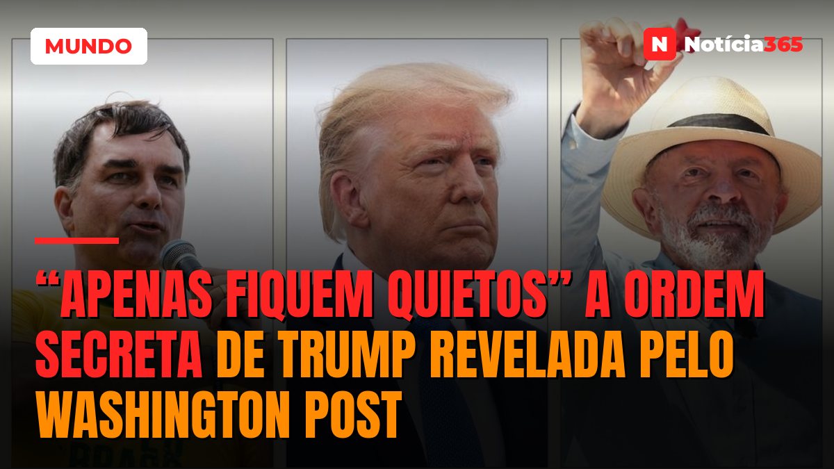 “Apenas fiquem quietos” A ordem secreta de Trump revelada pelo Washington Post