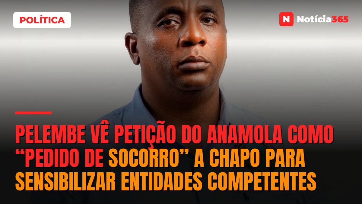 Pelembe vê petição do Anamola como “pedido de socorro” a Chapo para sensibilizar entidades competentes