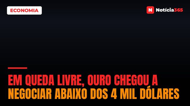 Em Queda Livre, Ouro Chegou a Negociar Abaixo Dos 4 Mil Dólares