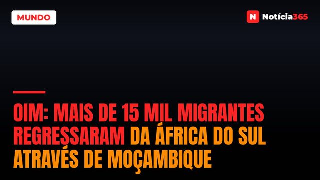OIM: Mais de 15 Mil Migrantes Regressaram da África do Sul Através de Moçambique