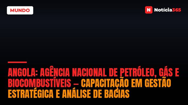 Angola: Agência Nacional de Petróleo, Gás e Biocombustíveis — Capacitação em Gestão Estratégica e Análise de Bacias