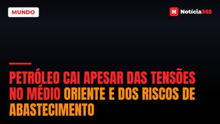 Petróleo Cai Apesar Das Tensões no Médio Oriente e Dos Riscos de Abastecimento