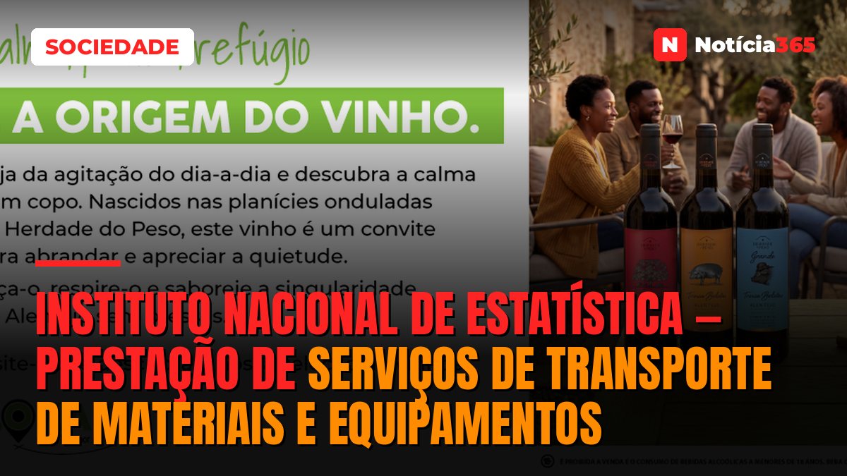 Instituto Nacional de Estatística — Prestação de Serviços de Transporte de Materiais e Equipamentos