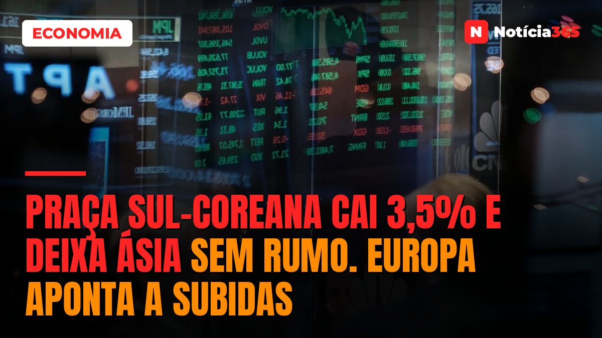 Praça Sul-Coreana Cai 3,5% e Deixa Ásia Sem Rumo. Europa Aponta a Subidas