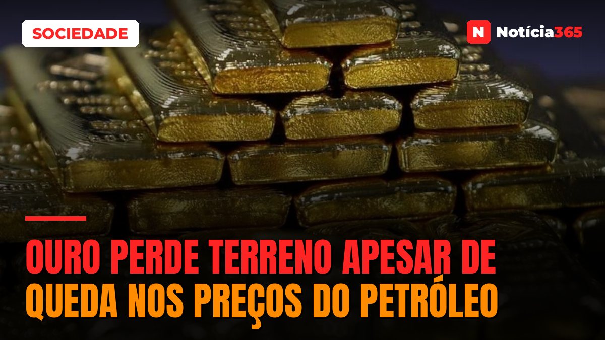 Ouro Perde Terreno Apesar de Queda Nos Preços do Petróleo