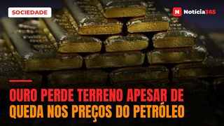 Ouro Perde Terreno Apesar de Queda Nos Preços do Petróleo