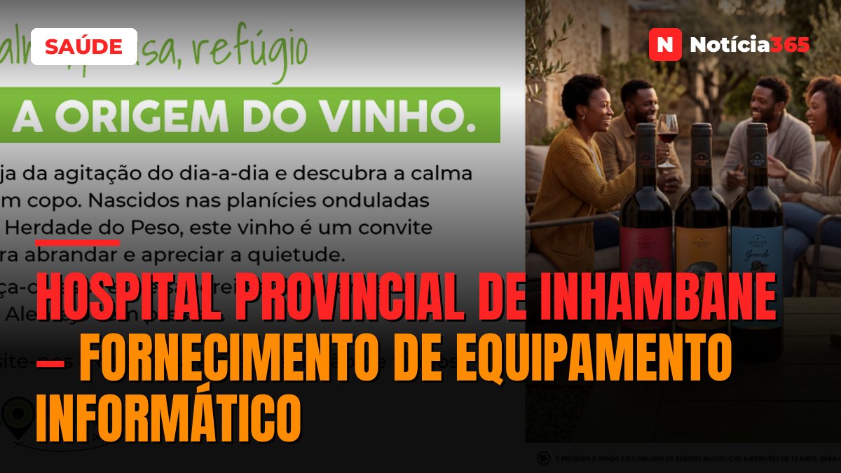 Hospital Provincial de Inhambane — Fornecimento de Equipamento Informático
