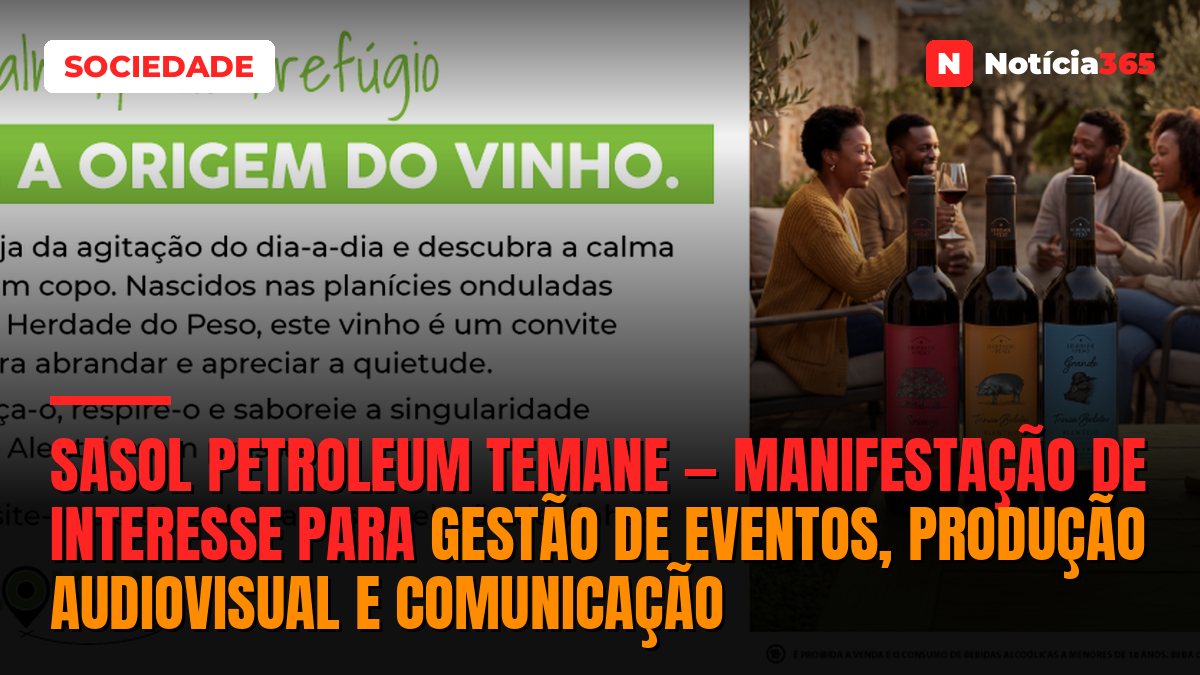 Sasol Petroleum Temane — Manifestação de Interesse Para Gestão de Eventos, Produção Audiovisual e Comunicação
