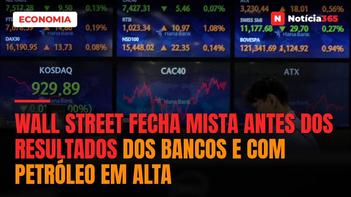 Wall Street Fecha Mista Antes Dos Resultados Dos Bancos e Com Petróleo em Alta