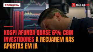Kospi Afunda Quase 6% Com Investidores a Recuarem Nas Apostas em IA