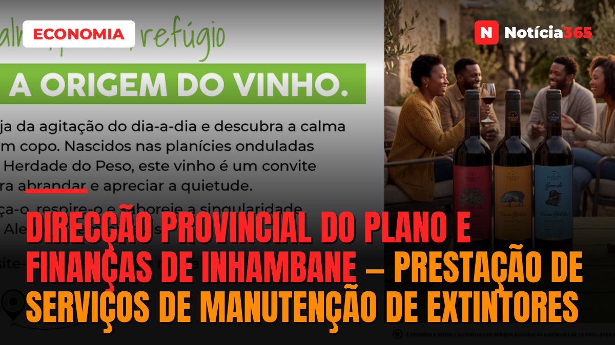 Direcção Provincial Do Plano e Finanças De Inhambane — Prestação De Serviços De Manutenção De Extintores