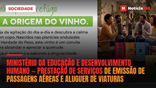 Ministério da Educação e Desenvolvimento Humano — Prestação de Serviços de Emissão de Passagens Aéreas e Aluguer de Viaturas