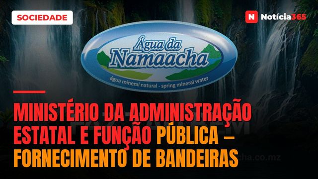 Ministério da Administração Estatal e Função Pública — Fornecimento de Bandeiras