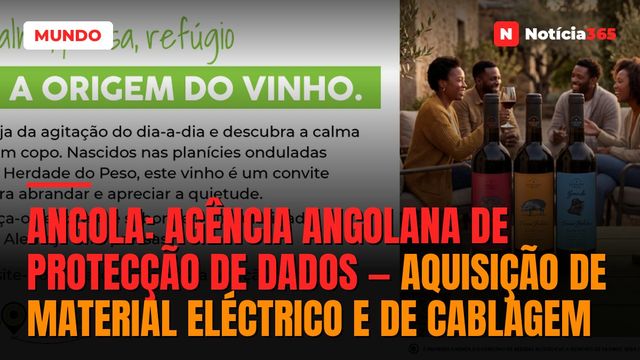 Angola: Agência Angolana de Protecção de Dados — Aquisição de Material Eléctrico e de Cablagem