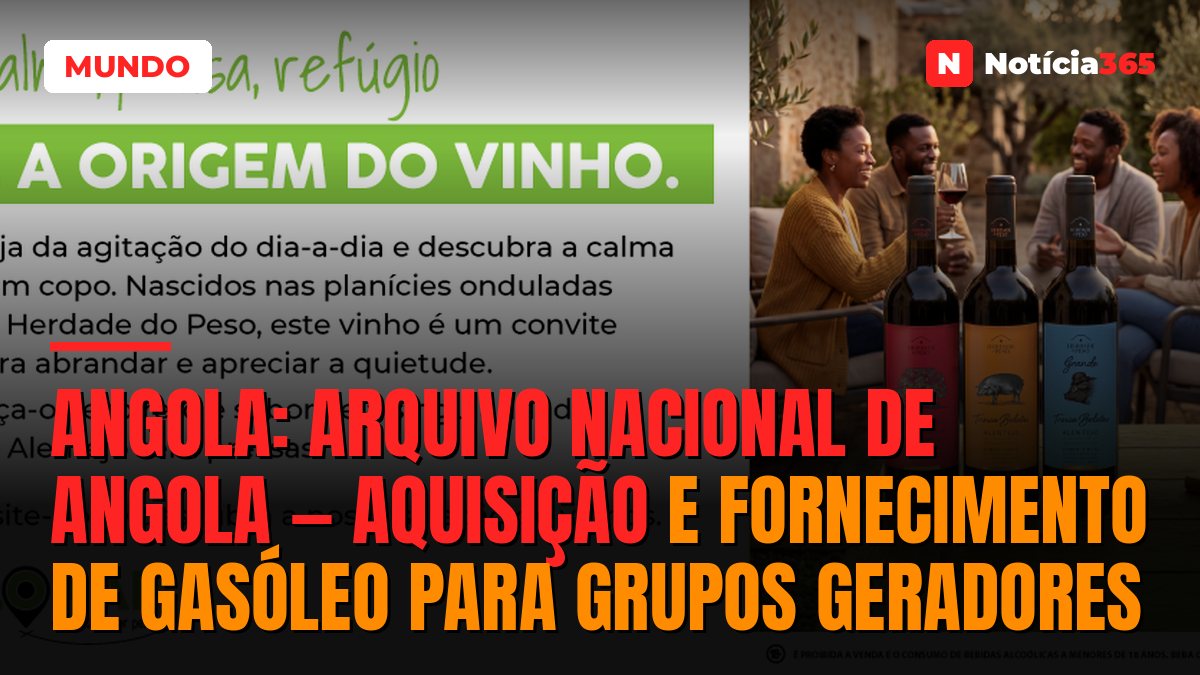 Angola: Arquivo Nacional de Angola — Aquisição e Fornecimento de Gasóleo para Grupos Geradores