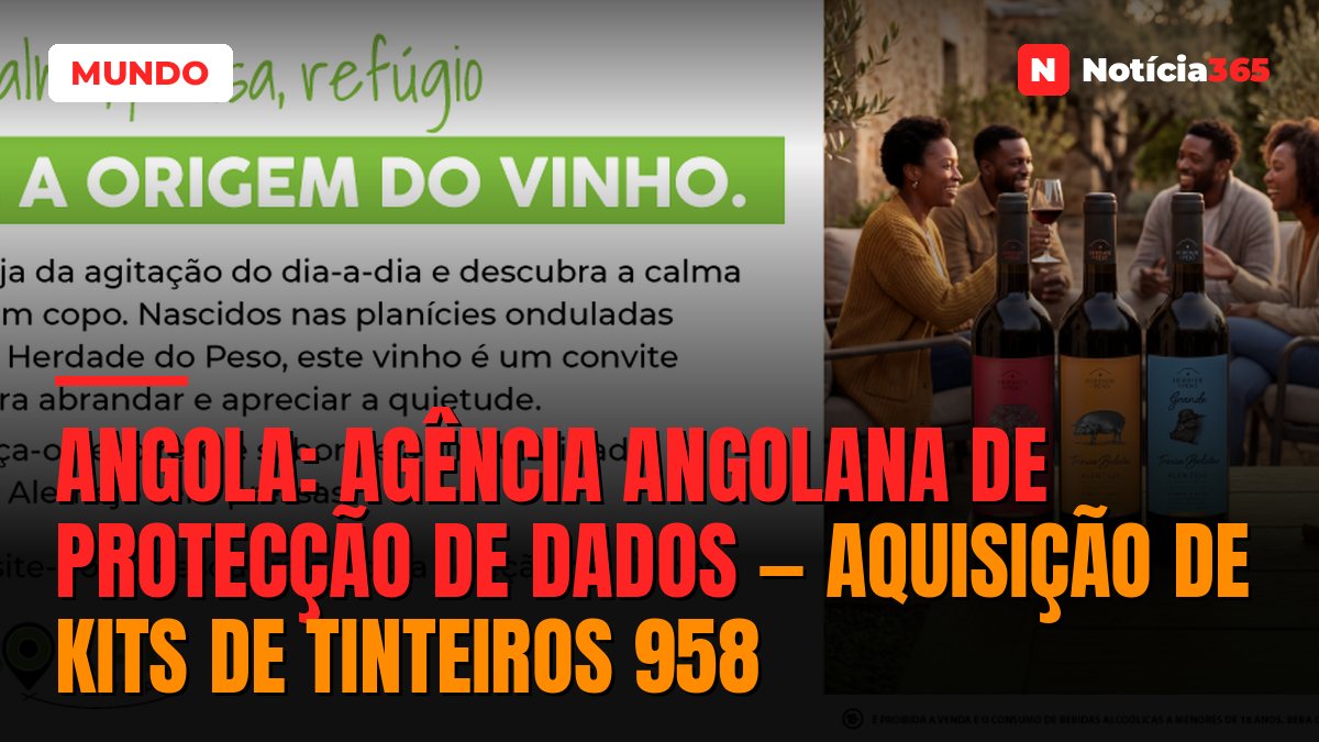 Angola: Agência Angolana de Protecção de Dados — Aquisição de Kits de Tinteiros 958