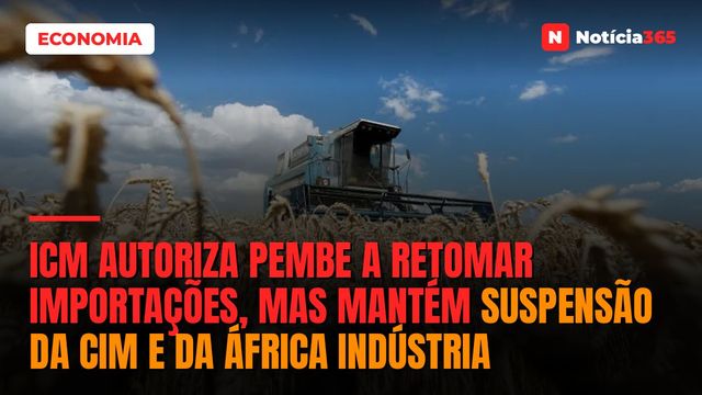 ICM Autoriza Pembe a Retomar Importações, Mas Mantém Suspensão da CIM e da África Indústria