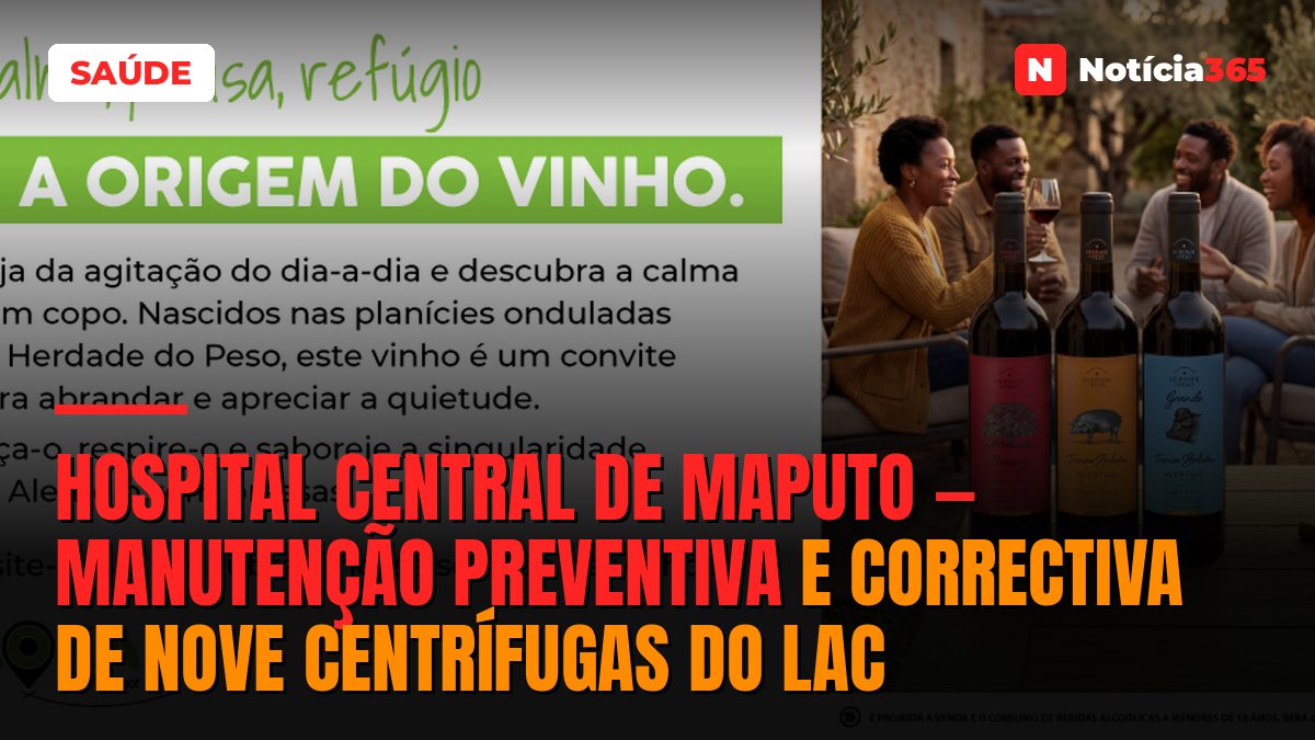 Hospital Central De Maputo — Manutenção Preventiva e Correctiva de Nove Centrífugas do LAC