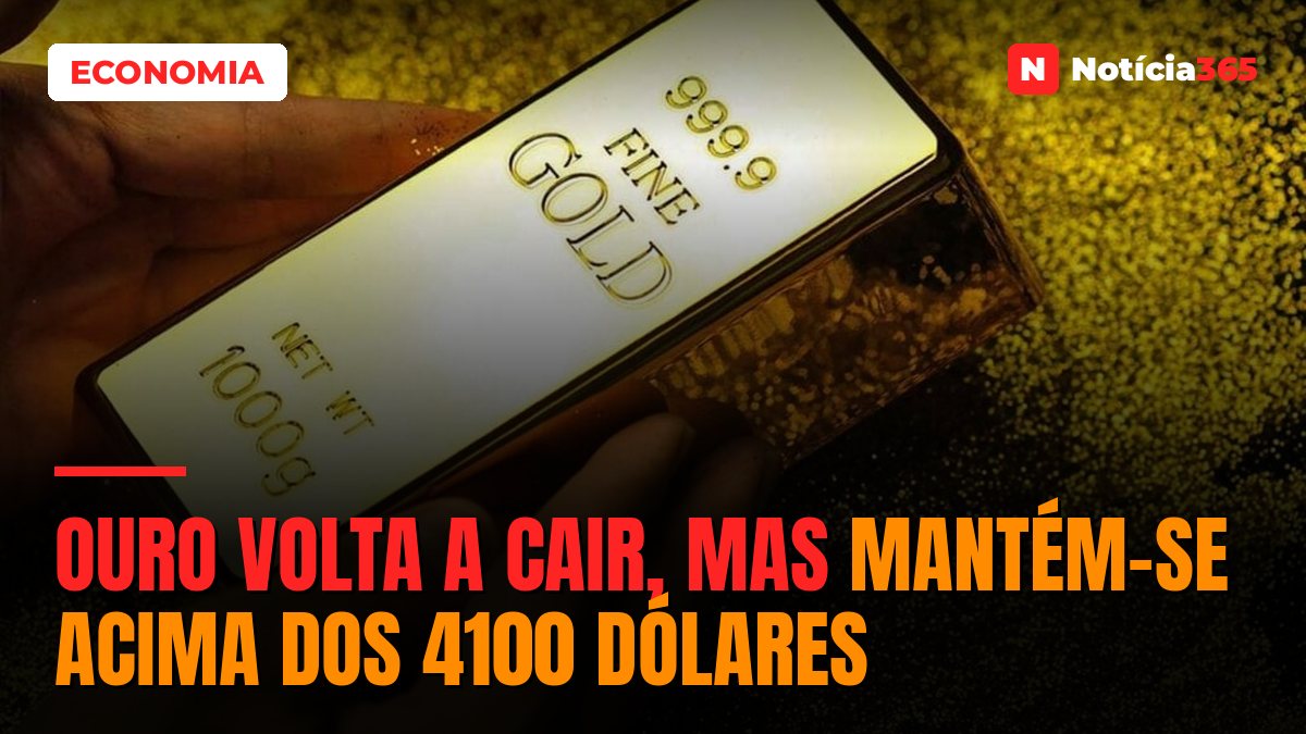 Ouro Volta a Cair, Mas Mantém-se Acima Dos 4100 Dólares