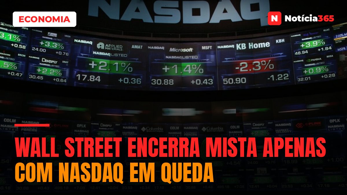 Wall Street Encerra Mista Apenas Com Nasdaq em Queda