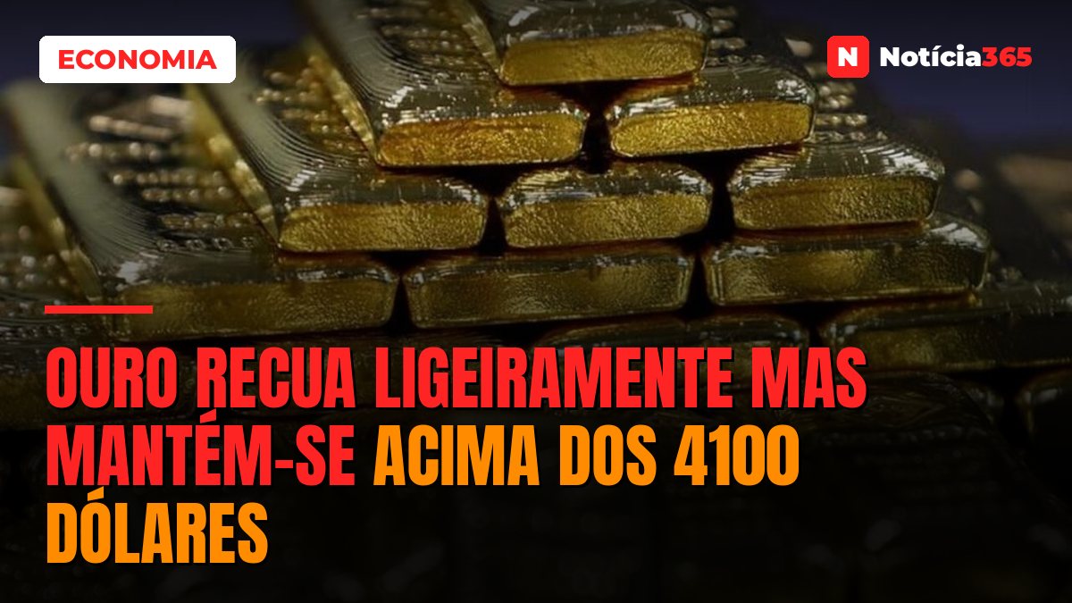 Ouro Recua Ligeiramente Mas Mantém-se Acima Dos 4100 Dólares