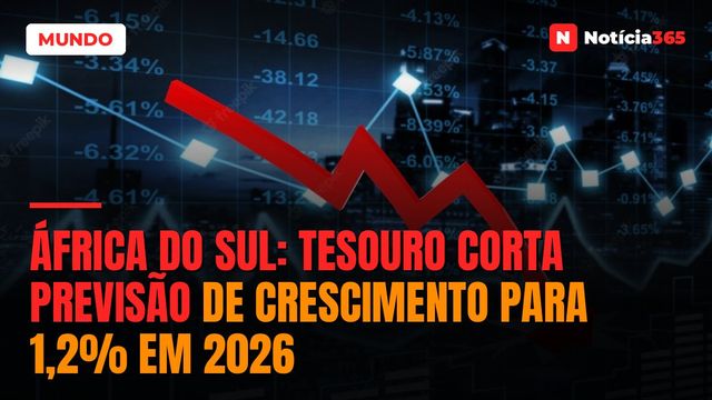 África do Sul: Tesouro Corta Previsão de Crescimento Para 1,2% em 2026