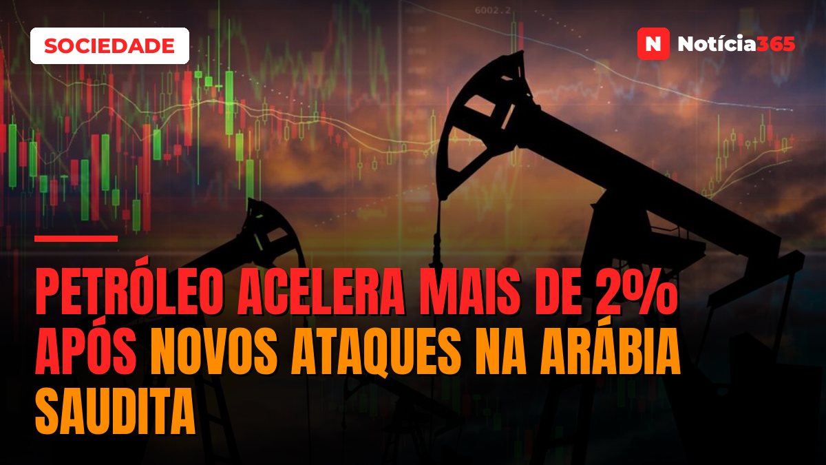 Petróleo Acelera Mais de 2% Após Novos Ataques na Arábia Saudita
