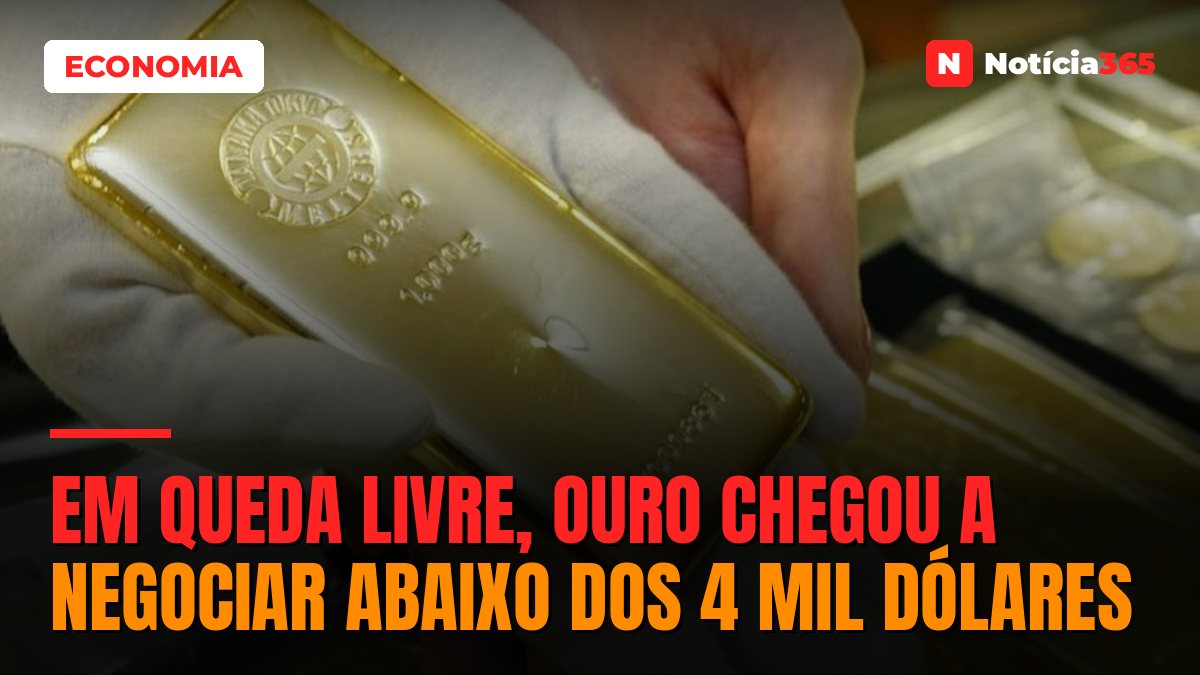 Em Queda Livre, Ouro Chegou a Negociar Abaixo Dos 4 Mil Dólares