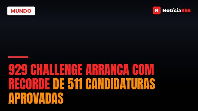 929 Challenge Arranca Com Recorde de 511 Candidaturas Aprovadas