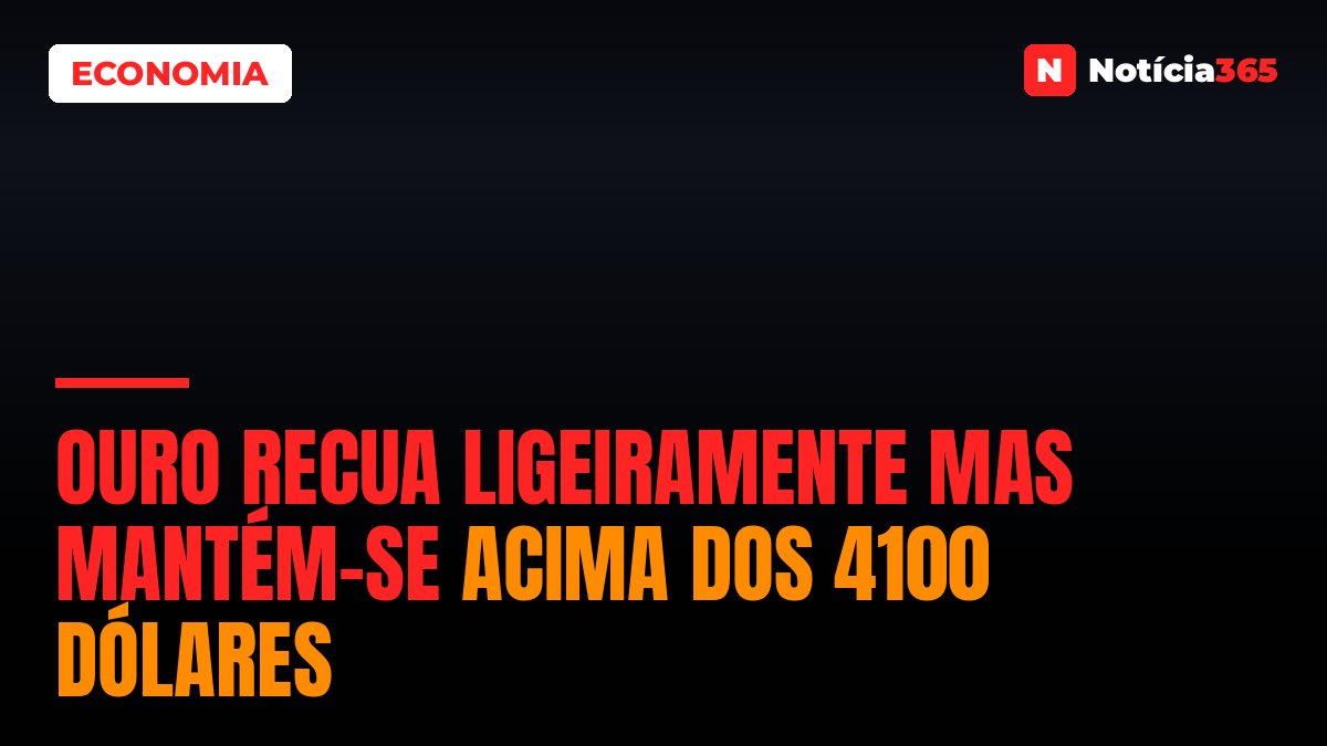 Ouro Recua Ligeiramente Mas Mantém-se Acima Dos 4100 Dólares