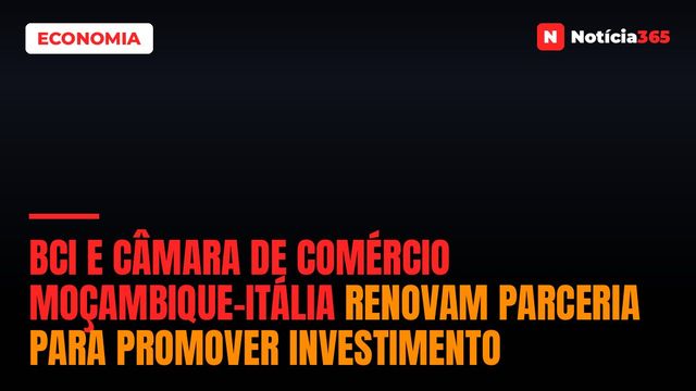 BCI e Câmara de Comércio Moçambique-Itália Renovam Parceria Para Promover Investimento