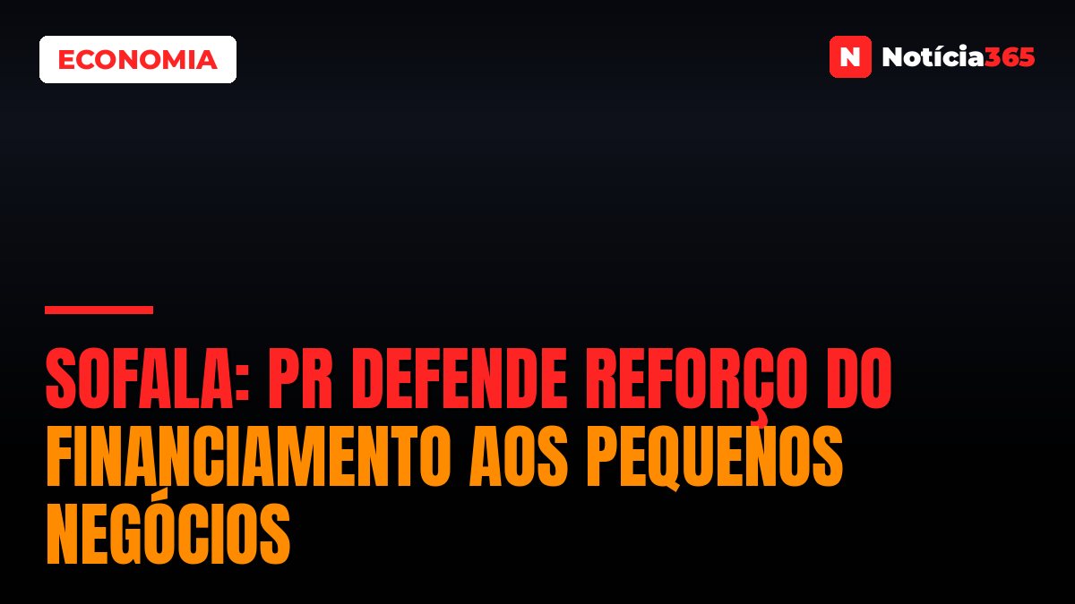 Sofala: PR Defende Reforço do Financiamento Aos Pequenos Negócios