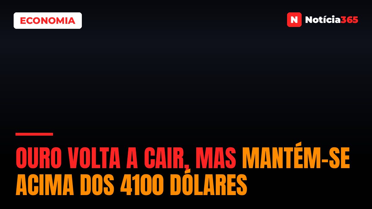 Ouro Volta a Cair, Mas Mantém-se Acima Dos 4100 Dólares