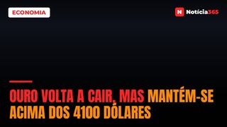 Ouro Volta a Cair, Mas Mantém-se Acima Dos 4100 Dólares
