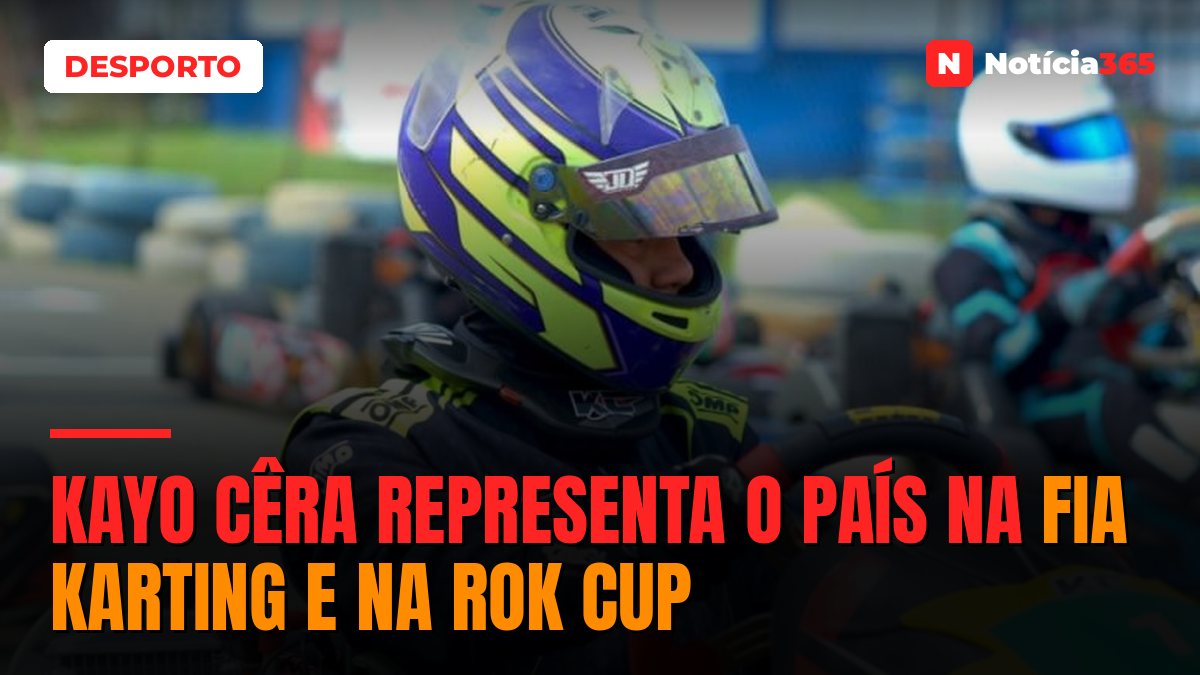 Kayo Cêra representa o país na FIA Karting e na ROK Cup