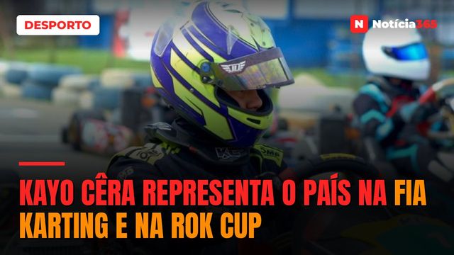 Kayo Cêra representa o país na FIA Karting e na ROK Cup